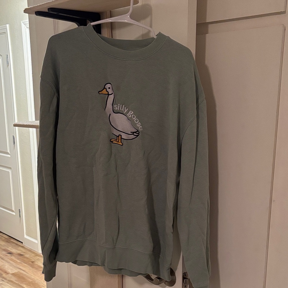 Silly Goose Green Sweatshirt